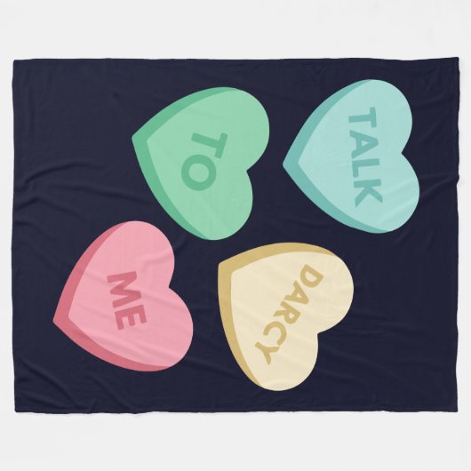 Praat Darcy tegen mij III Fleece Deken (Voorkant (Horizontaal))