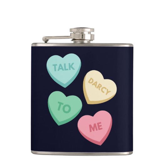 Praat Darcy tegen mij III Heupfles (Voorkant)