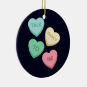 Praat Darcy tegen mij III Keramisch Ornament (Rechts)