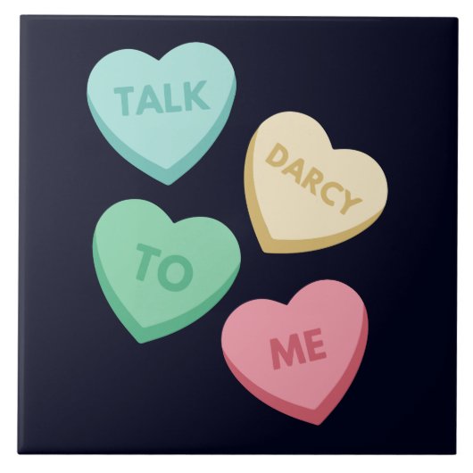 Praat Darcy tegen mij III Tegeltje (Voorkant)