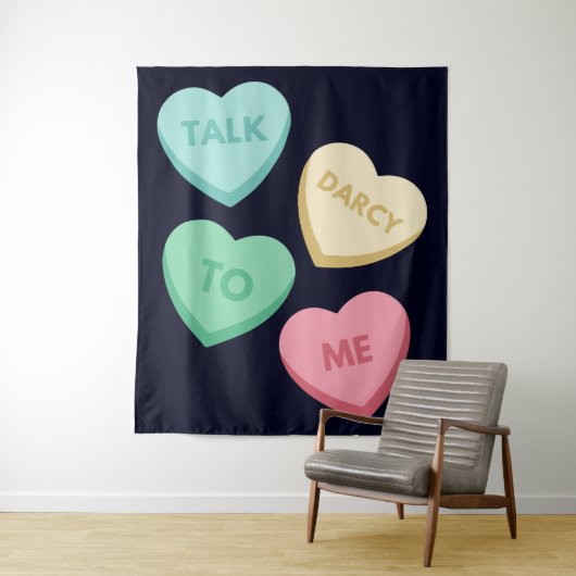 Praat Darcy tegen mij III Wandkleed (In situ)