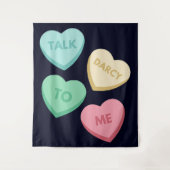 Praat Darcy tegen mij III Wandkleed (Voorkant)