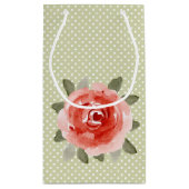 PRAAT DERBY AAN ME Red Rose KLEINE geschenkzakken Klein Cadeauzakje (Achterkant)