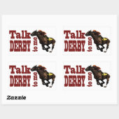 Praat Derby aan mij Gifts & Novelties Rechthoekige Sticker (Vel)