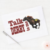 Praat Derby aan mij Gifts & Novelties Rechthoekige Sticker (Envelop)