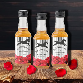 Praat Derby met mij Racehorse en Rozen Likeurfles Etiket