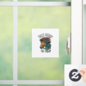 Praat Derby Paard Vintage Gravure Ontwerp Raamsticker (Huis)