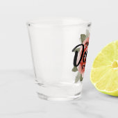 Praat Derby tegen Me Bloemig Shot Glas (Links)