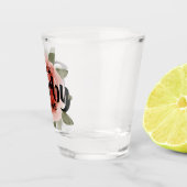 Praat Derby tegen Me Bloemig Shot Glas (Rechts)
