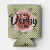 Praat Derby tegen me Floral Blikjeskoeler (Achterkant)