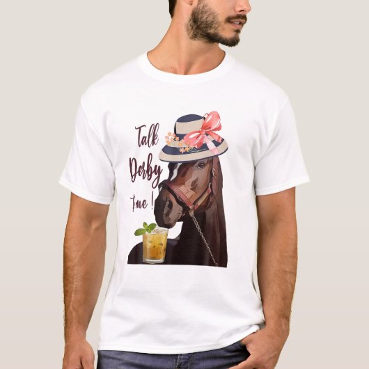 Praat Derby tegen Me-Mint Juleps-Derby Horse Racin T-shirt (Voorkant)