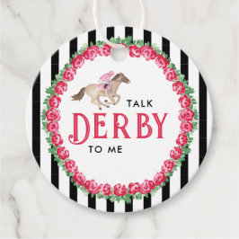 Praat Derby tegen Me | Paardenrace Derby Bruidsmei Bedankjes Labels
