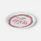 Praat Derby tegen Me | Paardenrace Derby Bruidsmei Papieren Bordje (Gekanteld)