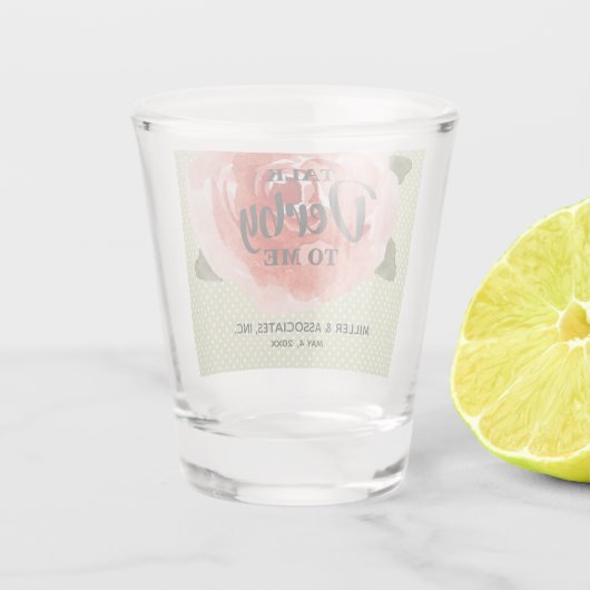 Praat Derby tegen me partijvoordeel Shot Glas (Achterkant)