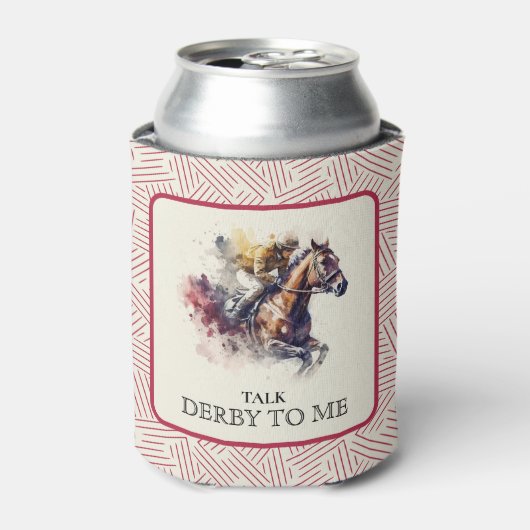 Praat Derby tegen Me Racehorse Red Blikjeskoeler (Blikje Voorkant)