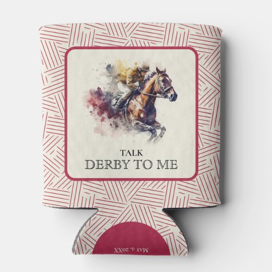 Praat Derby tegen Me Racehorse Red Blikjeskoeler (Achterkant)