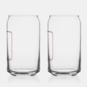 Praat Derby tegen Me Racehorse Red Blikvorm Glas (Links)