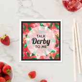 Praat Derby tegen me Red Roses Floral Servet (Insitu)