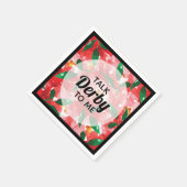 Praat Derby tegen me Red Roses Floral Servet (Hoek)