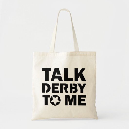 Praat Derby tegen me, Roller Derby Girl Design Tote Bag (Voorkant)