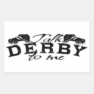 Praat Derby tegen me, Roller Derby Rechthoekige Sticker