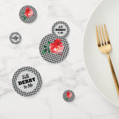 Praat Derby tegen me Roos op Gingham Confetti (Groep)