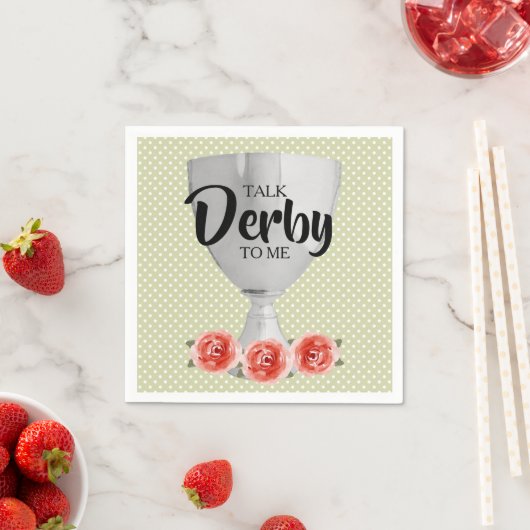 Praat Derby tegen Me Rozen en Polka Dots servetten (Insitu)