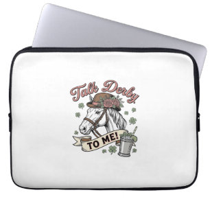 Praat Derby Tegen Mij Paard Mint Julep Vintage Shi Laptop Sleeve