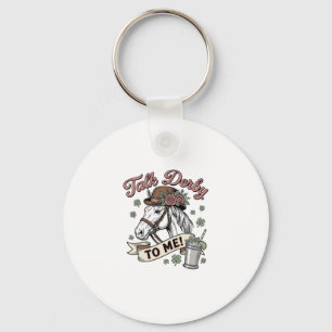 Praat Derby Tegen Mij Paard Mint Julep Vintage Shi Sleutelhanger