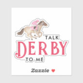 Praat Derby tegen Mij | Paardenrace Derby Bruidsbo Sticker (Vel)
