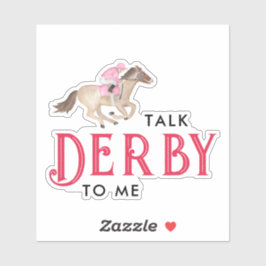 Praat Derby tegen Mij | Paardenrace Derby Bruidsbo Sticker