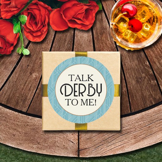 Praat Derby tegen mij Ronde Sticker