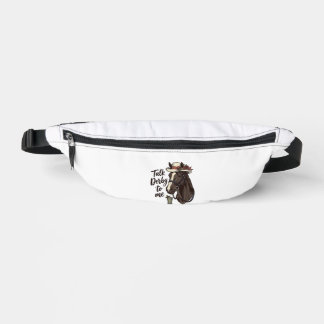 Praat Derby Tegen Mij Vintage Paardenrace T-shirt  Heuptasje