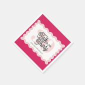 Praat Dertig met me Curvy Groovy 30th Verjaardag Servet (Hoek)