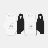 Praat dertig tegen me 30ste Black & White verjaard Bedankdoosjes (Uitgevouwen)