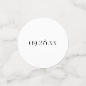 Praat dertig tegen me 30ste Black & White verjaard Confetti (Kleine voorkant)