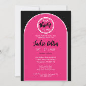 Praat dertig tegen me 30ste verjaardagsfeestje kaart (Voorkant)