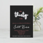 Praat dertig tegen me, 30ste verjaardagsfeestje kaart (Staand voorkant)