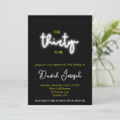 Praat dertig tegen me, 30ste verjaardagsfeestje kaart (Staand voorkant)