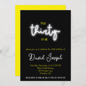 Praat dertig tegen me, 30ste verjaardagsfeestje kaart (Voorkant / Achterkant)