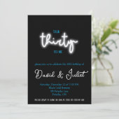 Praat dertig tegen me, 30ste verjaardagsfeestje kaart (Staand voorkant)