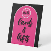 Praat dertig tegen me 30ste verjaardagsfeestje reclamebord met voetstuk (Voorkant)