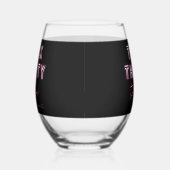 Praat dertig tegen me 30ste verjaardagsfeestje wijnglas zonder voet (Rechts)