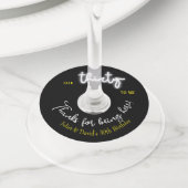 Praat dertig tegen me, 30ste verjaardagsfeestje wijnglaslabel (Dichtbij)