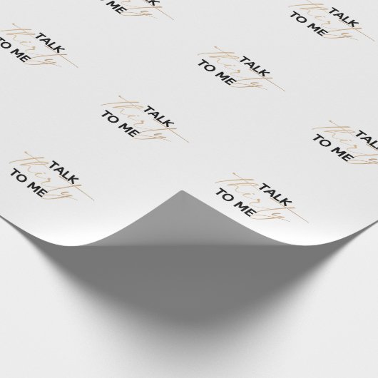 Praat dertig tegen me cadeaupapier (Hoek)