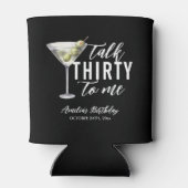 Praat dertig tegen me Dirty Martini 30ste verjaard Blikjeskoeler (Achterkant)