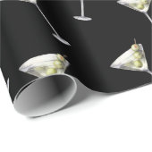 Praat dertig tegen me Dirty Martini 30ste verjaard Cadeaupapier (Rol Hoek)