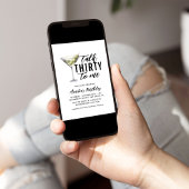 Praat dertig tegen me Dirty Martini 30ste verjaard Kaart