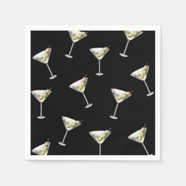 Praat dertig tegen me Dirty Martini 30ste verjaard Servet