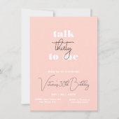 Praat dertig tegen me over een moderne, minimale v kaart (Voorkant)